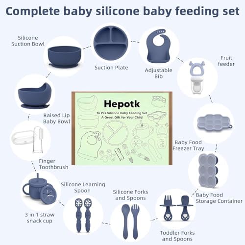 Close up of food grade silicone baby utensils