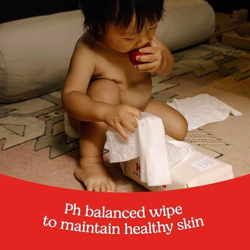 Back panel of Huggies Skin Essentials packaging listing seven safe ingredients