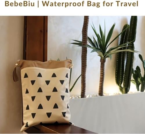 Interior view of BebeBiu reusable diaper storage bag