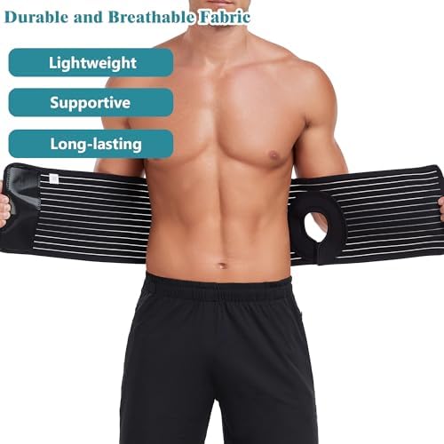 PAZ WEAN ostomy hernia belt packaging showcasing the genuine imported medical support product specifications and unisex design details.