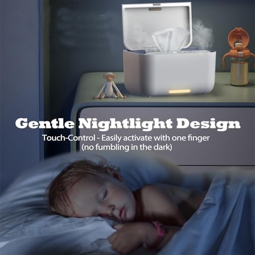 Jjojcll baby wipe warmer in a modern nursery setting