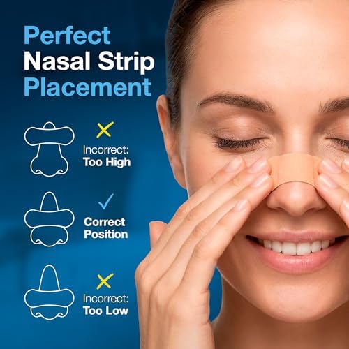 Commanding Life imported USA premium nasal strips for deep sleep and congestion relief