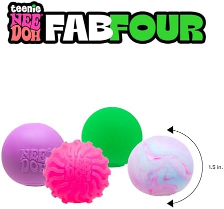 Authentic USA imported Schylling fidget ball set displaying the unique ripples and swirl patterns