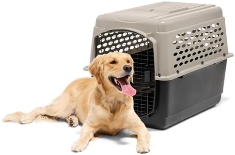 Petmate Vari kennel packaging layout detailing the authentic imported components.