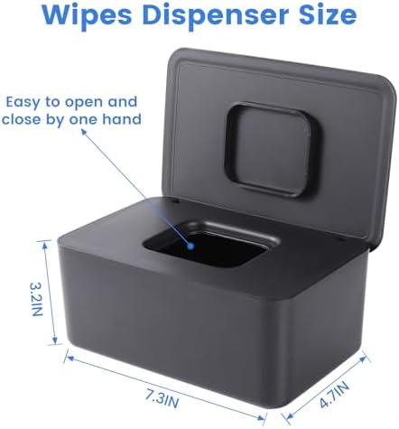 Onebycitess wipes dispenser open lid showing sealing design
