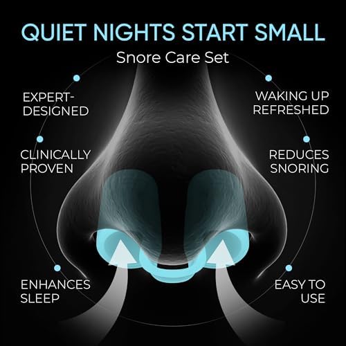 Soft blue silicone nose vents in various sizes for comfortable sleep.