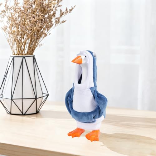 Linastu shark apparel for magnetic desk goose figurine