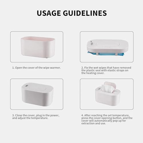 Compact white Hebafri wipe warmer lifestyle shot