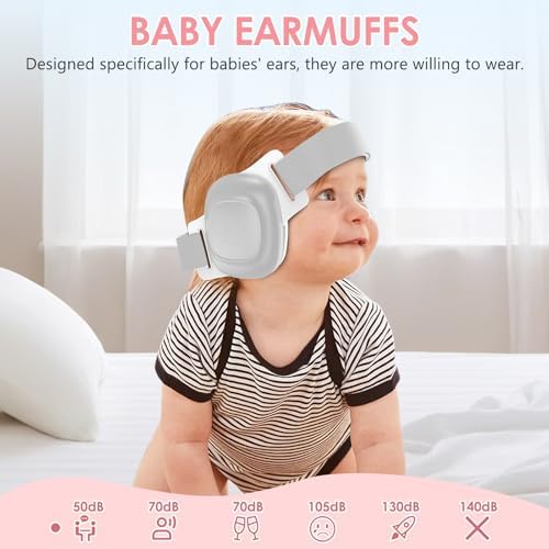 Aixmeet infant hearing protection headphones showing adjustable headband