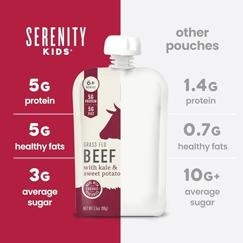Serenity Kids 6 plus months baby food pouch portable packaging