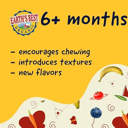 Earth's Best organic baby food pouch showing the resealable cap feature.