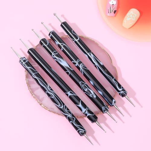 Professional manicure kit with dotting and sculpting tools