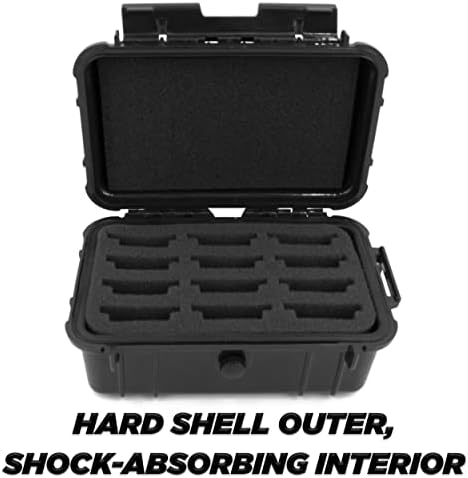 CASEMATIX waterproof grooming accessory storage organizer standing upright alongside compact salon travel equipment