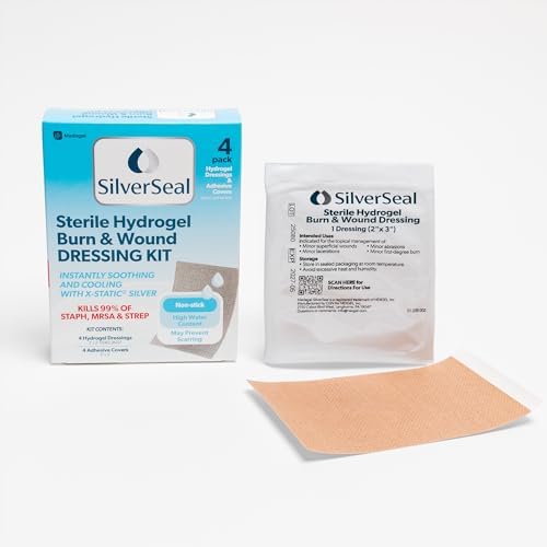 Medagel SilverSeal adhesive dressing pads for secure wound protection and moisture balance.