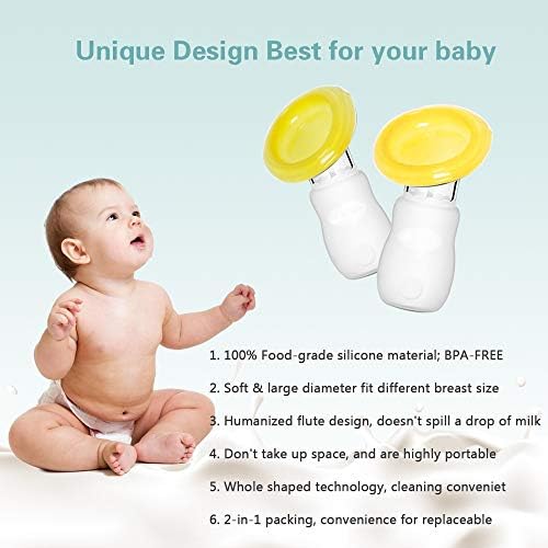 Complete packaging set of the authentic USA imported yellow silicone breast pump for Indian mothers.