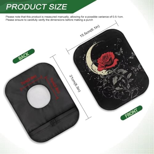 Discreet stoma pouch cover for reducing plastic bag noise