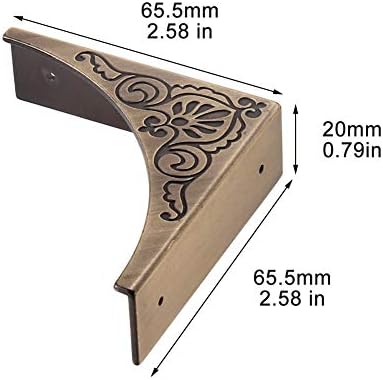 Set of four bronze furniture bumper guards