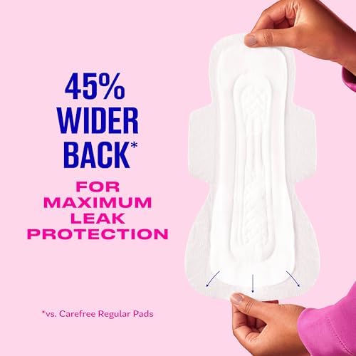 Close up of Carefree breathable soft top layer feminine napkins