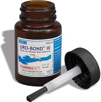 Urocare Uro-Bond III Brush-On Silicone Skin Adhesive bottle front view medical grade glue
