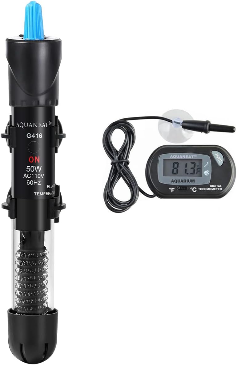 AQUANEAT Aquarium Heater, 300W Fish Tank Heater, Adjustable Submersible Water Thermostat with Digital Thermometer - Image 12