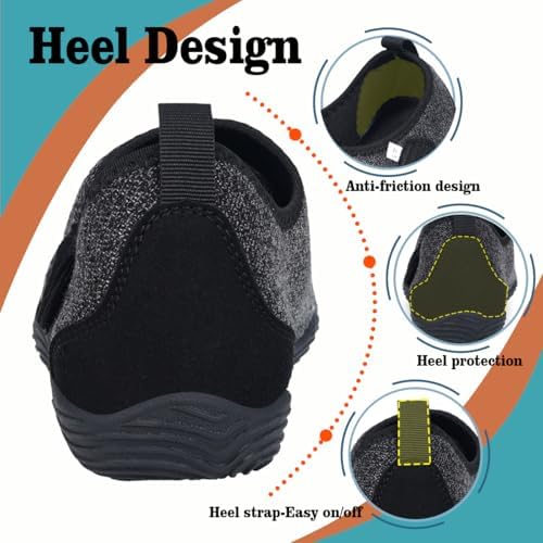 Sisttke barefoot slippers in use showing the easy slip-on design for arthritis patients.