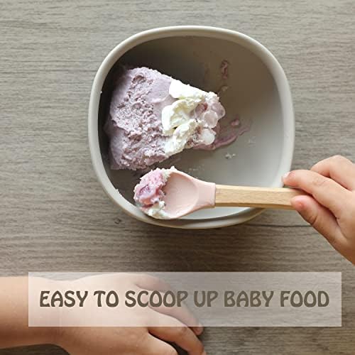Safe food-grade silicone baby utensils for weaning