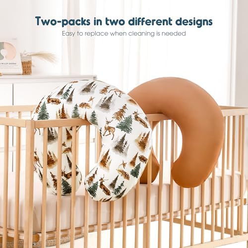 Grssder nursing pillow cover folded to show soft minky material
