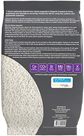 Authentic Aqua Natural 20lb aragonite packaging for reef tanks