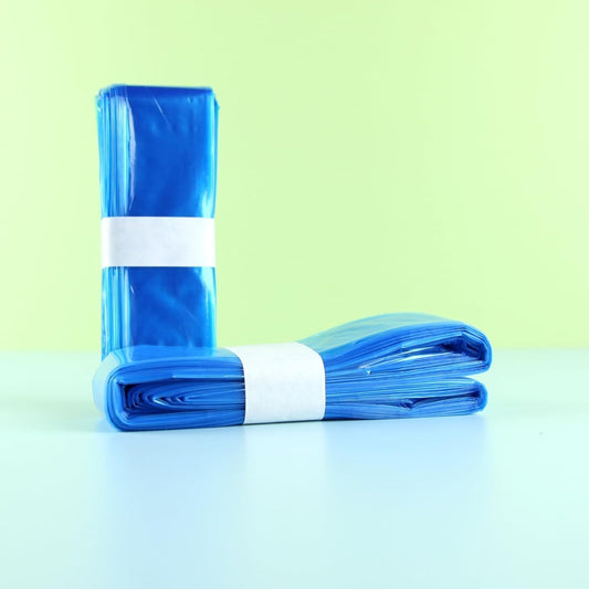 Close up view of the seven layer odor barrier cat waste film roll