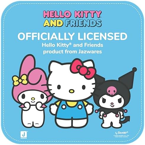 All six Sanrio character minifigures arranged side by side on their building block bases.