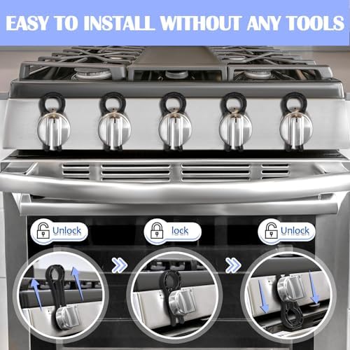 Kitchen safety stove knob covers packaging and product contents