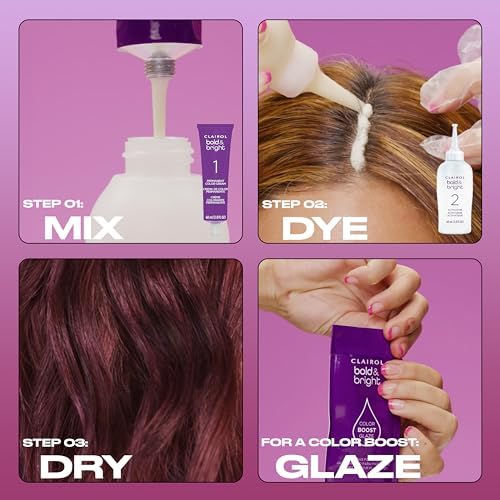 Clairol HydraShine conditioner bottle included in the Wild Blackberry permanent hair color kit.