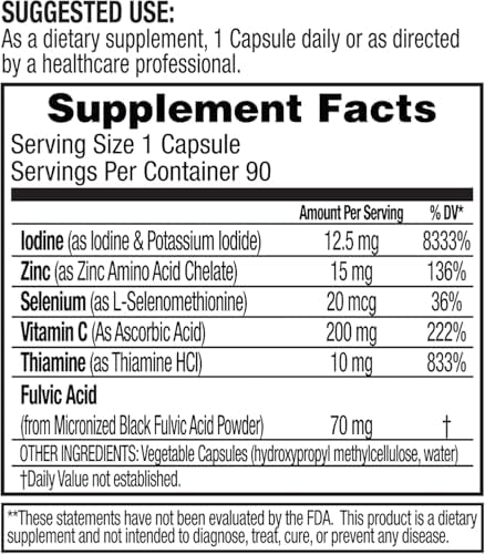 Authentic USA imported Dr. Tennant's iodine supplement packaging