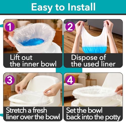 Durable and thick leakproof material evaluation of the imported toddler potty bags.