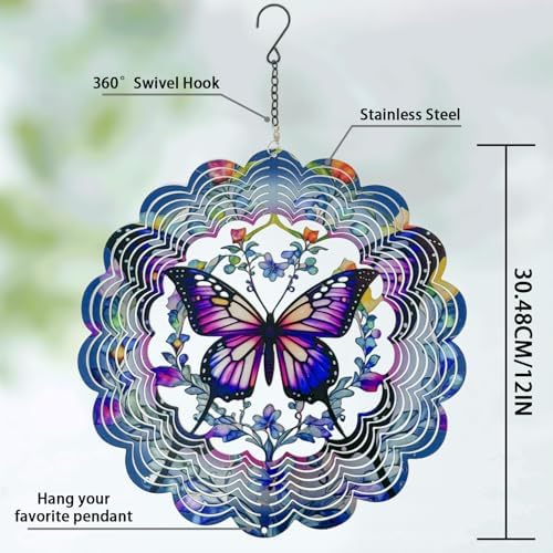 Eandisom butterfly wind spinner being assembled by hand
