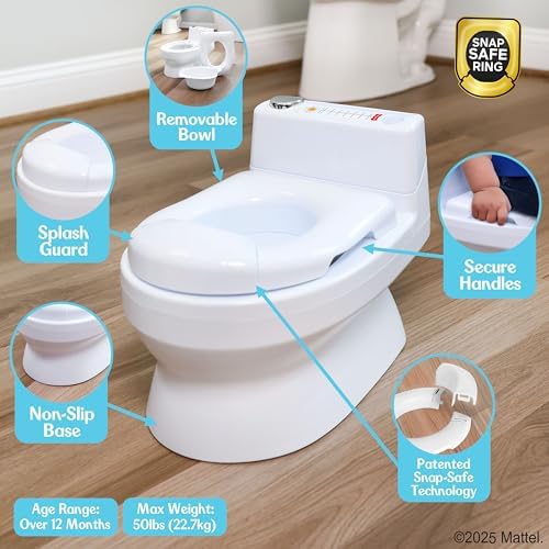 Fisher-Price toddler potty with splash guard and bowl