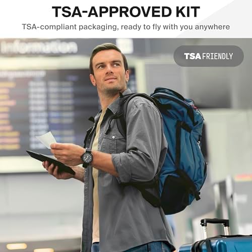 SurviveX Travel Medicine Kit being held to demonstrate its small portable size for cruise essentials.