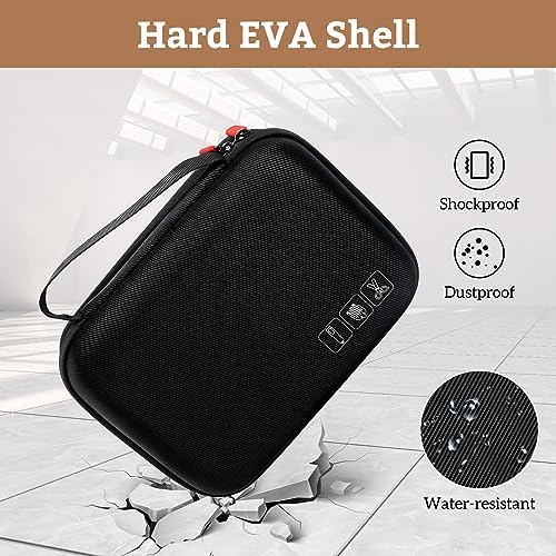 Side angle view of the compact hair clipper protection case ready for travel storage.