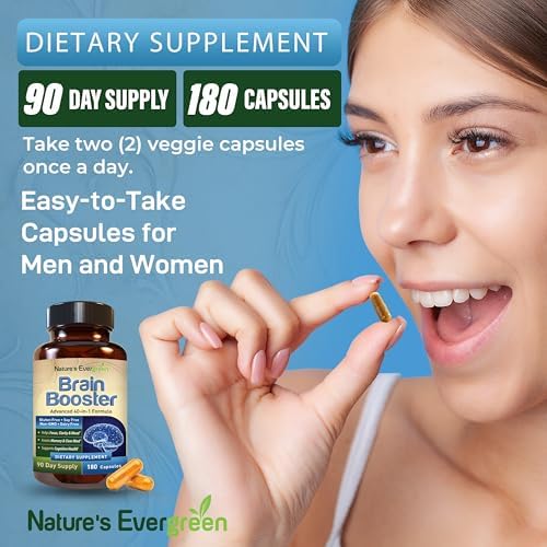 Full view of the 40-in-1 cognitive function supplement bottle detailing usage guidelines and quality certifications.