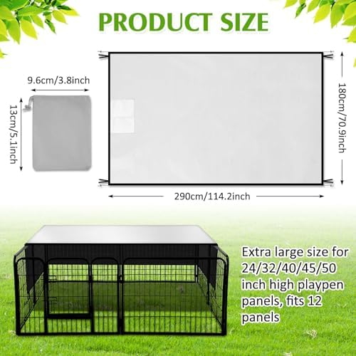 Patelai extra large pet shade cover laid flat as a moisture proof mat.