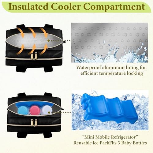 GDNasist insulated bottle travel bag side profile