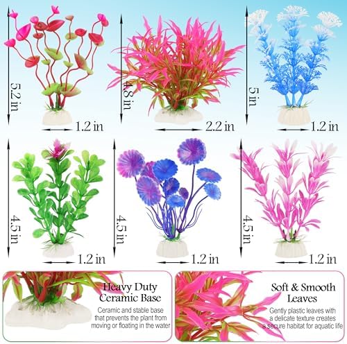 MyLifeUNIT colorful aquarium plant kit showcasing realistic textures and smooth edges