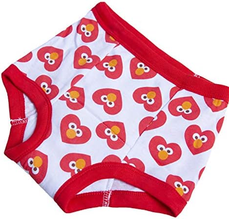 Full seven pack assortment of imported Sesame Street unisex toddler potty training underwear.