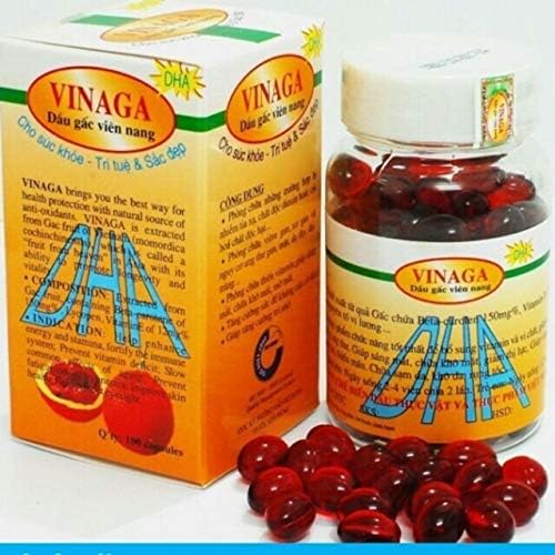 Storevn Gac Oil DHA 400 Capsules front view of eye health supplement box