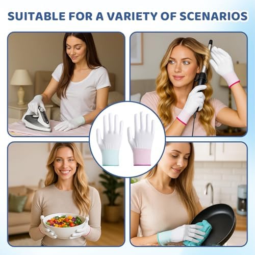 Fymueth hair dressing accessories kit containing eight thermal resistant gloves.