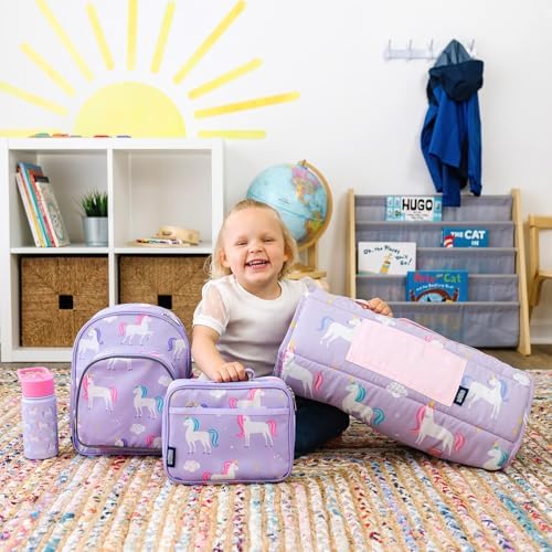 Wildkin Kids Original Nap Mat carrying strap and fasteners
