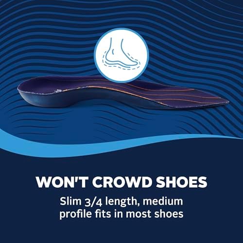 Bottom view of the Airplus 3/4 length insole demonstrating the foam shell and stability features.