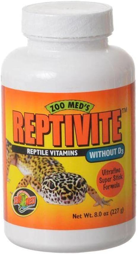 Authentic imported Zoo Med reptile care multivitamin powder packaging