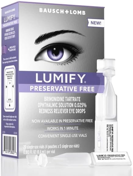 Authentic USA imported LUMIFY eye drops for whiter eyes