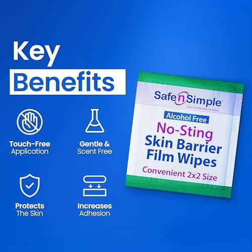 75 count box of no sting barrier wipes for daily skin protection